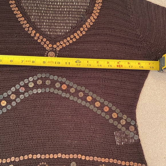 Planet - Long sleeve crochet top. Size M - Picture 6 of 9